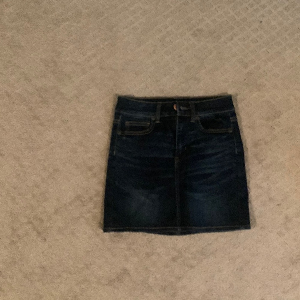 Dark Washed Denim Skirt